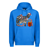 True Royal Christmas Zebra Baby And Mama Premium Hoodie - LillyAllenDesigns