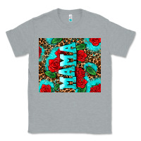 Heather Grey rose leopard mama Classic Tee - AdoDesignShop