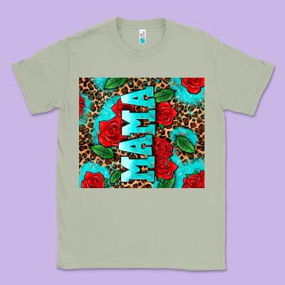 Rose Leopard Mama Classic Tee Designed By Adodesignshop