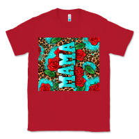 Red rose leopard mama Classic Tee - AdoDesignShop