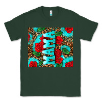 Sports Green rose leopard mama Classic Tee - AdoDesignShop