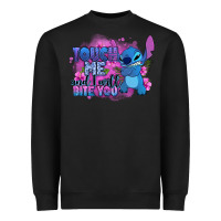 Black touch me and i will bite you stitch Heavyweight Sweatshirt - Zillion Design Studio