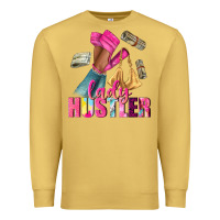 Antique Gold lady hustler afro high heels Premium Sweatshirt - NancyCooperArtShop