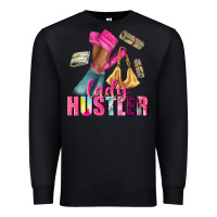 Black lady hustler afro high heels Premium Sweatshirt - NancyCooperArtShop
