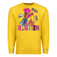 Lemon lady hustler afro high heels Premium Sweatshirt - NancyCooperArtShop