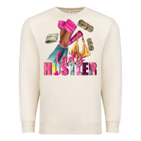 Sandshell lady hustler afro high heels Premium Sweatshirt - NancyCooperArtShop