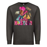 Smoke lady hustler afro high heels Premium Sweatshirt - NancyCooperArtShop