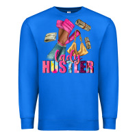 True Royal lady hustler afro high heels Premium Sweatshirt - NancyCooperArtShop