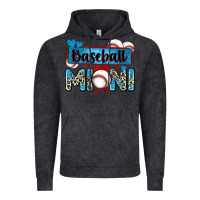 Vintage Black baseball mini with leopard Vintage Hoodie - Zillion Design Studio