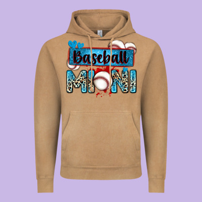 Baseball Mini With Leopard Vintage Hoodie Designed By Zillion Design Studio