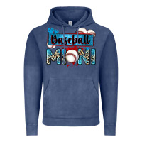 Vintage Denim baseball mini with leopard Vintage Hoodie - Zillion Design Studio
