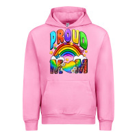 Fuchsia Pink Proud Mom Urban Hoodie - NancyCooperArtShop