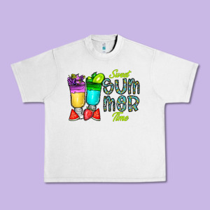 Sweet Summer Time3 Urban Heavy Tee Designed By Cowhidedigitalart