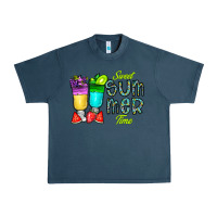 Midnight Navy sweet summer time3 Urban Heavy Tee - CowhideDigitalArt