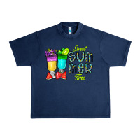 Navy sweet summer time3 Urban Heavy Tee - CowhideDigitalArt