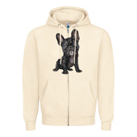 Sandshell french bulldog Zipper Hoodie - BarkalooDesign
