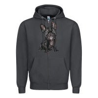 Smoke french bulldog Zipper Hoodie - BarkalooDesign