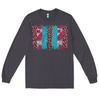 Smoke valentines day leopard rose glitter brush stoke Long Sleeve Tee - JahusDesignShop