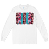 White valentines day leopard rose glitter brush stoke Long Sleeve Tee - JahusDesignShop