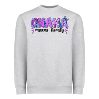 Heather Grey ohana means family with stitch Heavyweight Sweatshirt - texasbilliewilder