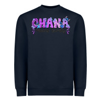 Navy ohana means family with stitch Heavyweight Sweatshirt - texasbilliewilder