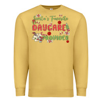 Antique Gold santa's favorite daycare provider Premium Sweatshirt - MaliasSmallBusiness