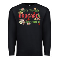 Black santa's favorite daycare provider Premium Sweatshirt - MaliasSmallBusiness