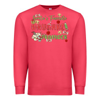 Cardinal santa's favorite daycare provider Premium Sweatshirt - MaliasSmallBusiness
