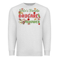 Oatmeal Heather santa's favorite daycare provider Premium Sweatshirt - MaliasSmallBusiness