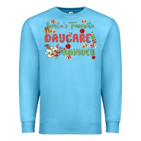 Ocean Blue santa's favorite daycare provider Premium Sweatshirt - MaliasSmallBusiness