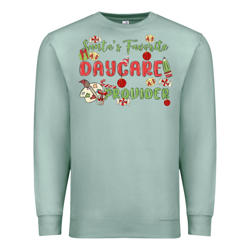Santa's Favorite Daycare Provider Premium Sweatshirt by MaliasSmallBusiness | Teevron