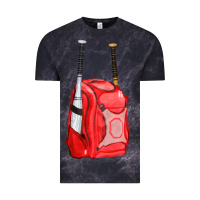 Cloud Black red bat backpack fa element Vintage Tee - FaDigitalArtStudio