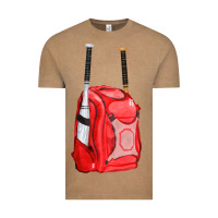 Vintage Coffee red bat backpack fa element Vintage Tee - FaDigitalArtStudio