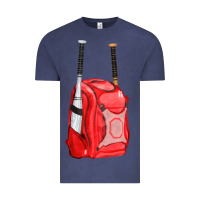 Vintage Denim red bat backpack fa element Vintage Tee - FaDigitalArtStudio