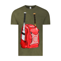 Vintage Olive red bat backpack fa element Vintage Tee - FaDigitalArtStudio