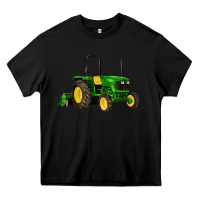 Black farm tractor Heavy Core Tee - Artiststas