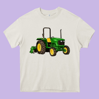 Farm Tractor Heavy Core Tee Designed By Artiststas