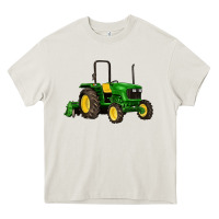 Cream farm tractor Heavy Core Tee - Artiststas