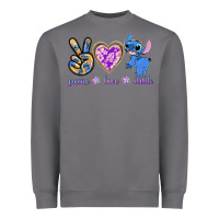 Storm peace love stitch Heavyweight Sweatshirt - texasbilliewilder