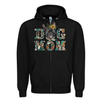 Black dog mom french bulldog Zipper Hoodie - BarkalooDesign