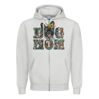 Dove Grey dog mom french bulldog Zipper Hoodie - BarkalooDesign