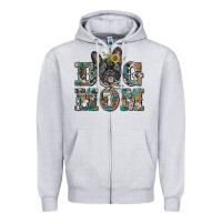 Heather Grey dog mom french bulldog Zipper Hoodie - BarkalooDesign