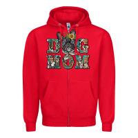 Red dog mom french bulldog Zipper Hoodie - BarkalooDesign