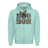 Seafoam dog mom french bulldog Zipper Hoodie - BarkalooDesign