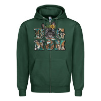 Sports Green dog mom french bulldog Zipper Hoodie - BarkalooDesign