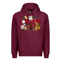 Burgundy Counselor Christmas Premium Hoodie - LillyAllenDesigns