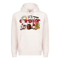 Pale Pink Counselor Christmas Premium Hoodie - LillyAllenDesigns