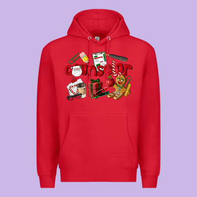 Counselor Christmas Premium Hoodie Designed By Lillyallendesigns