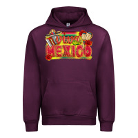 Mauve Wine Viva Mexico Urban Hoodie - texasbilliewilder