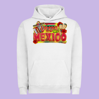 Viva Mexico Urban Hoodie Designed By Texasbilliewilder